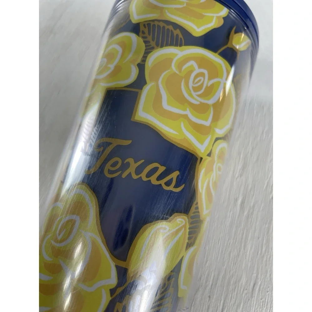 Starbucks Yellow Rose of TEXAS Tumbler Venti Cup 24oz  Series Collector Cup‎